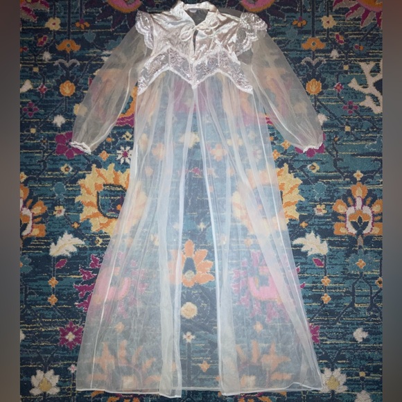 Sheer White Robe - Picture 2 of 5